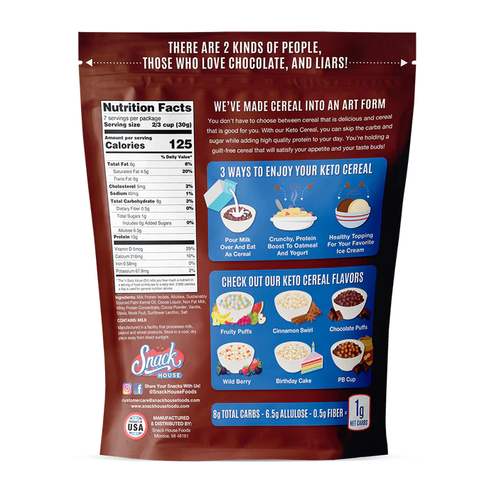 SNACK HOUSE PUFFS KETO CEREAL