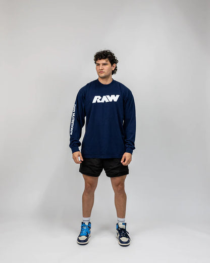 RAW NEW ERA LONG SLEEVE - BLUE
