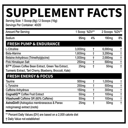 FRESH SUPPS PRE-WORKOUT